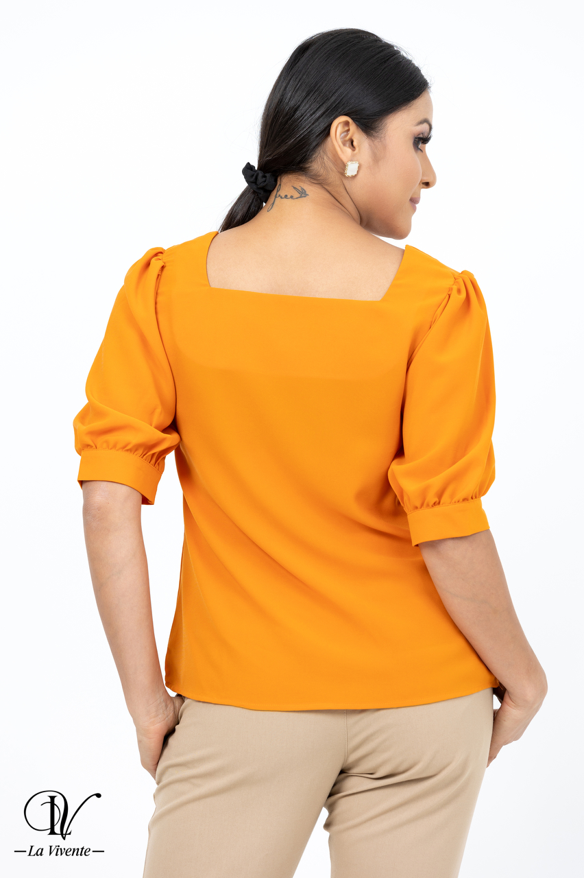 Puff Sleeve Georgette Blouse - Image 3