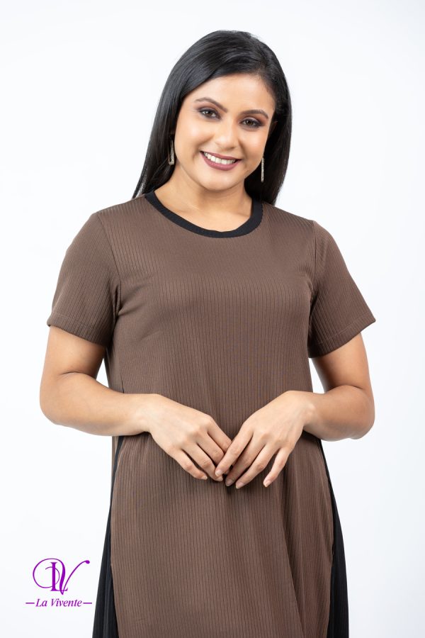 Two-toned Comfy-fit T-shirt Maxi Dress - Image 2