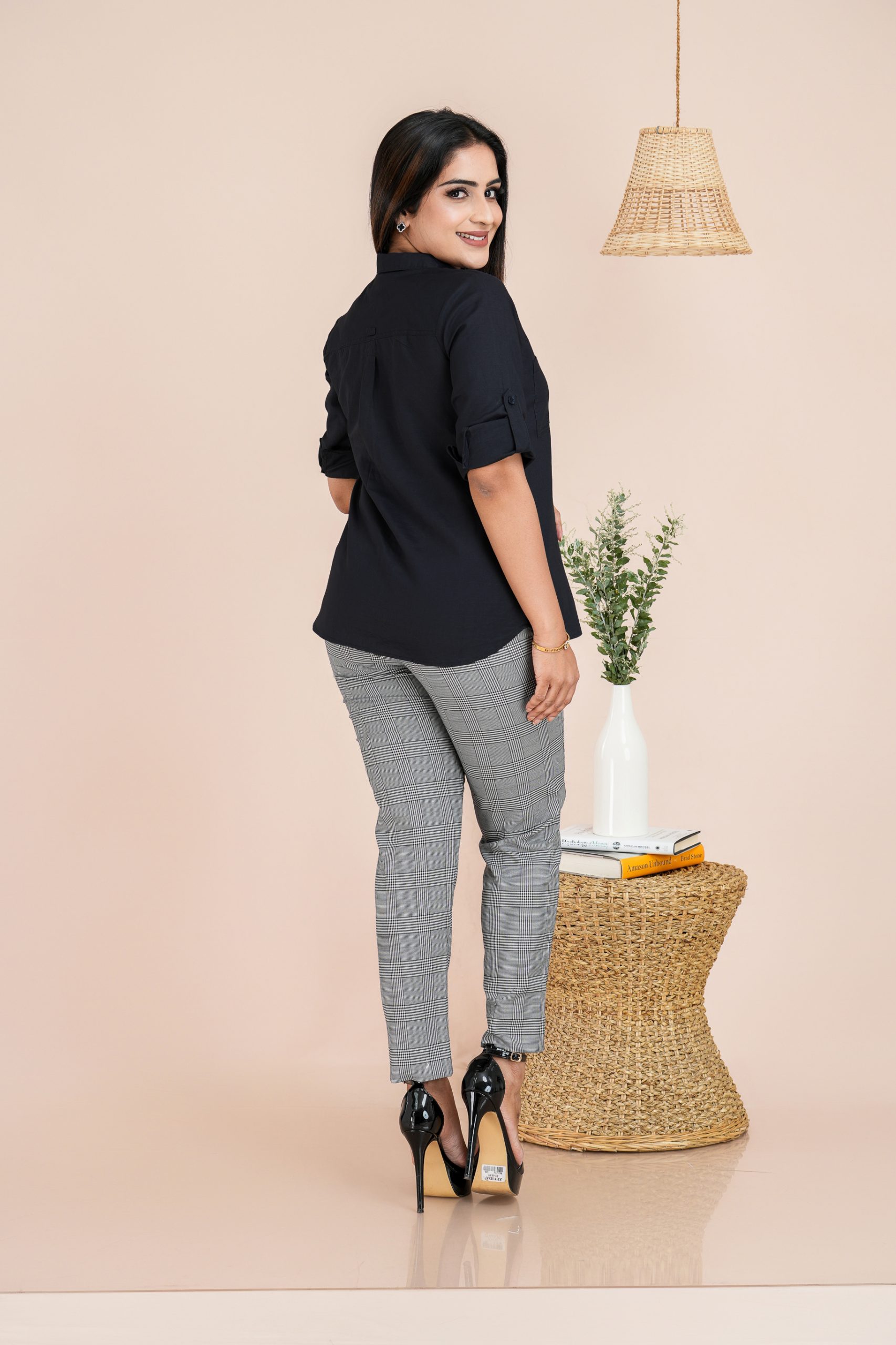 Shirt Collared Button Up Top - Image 4