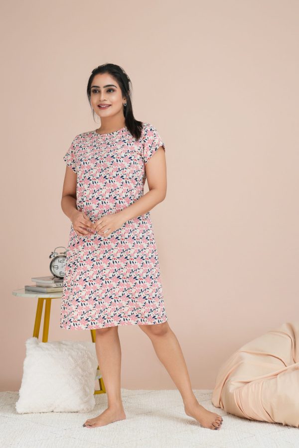 Floral Patterned Loose-fit Nightdress - Image 8
