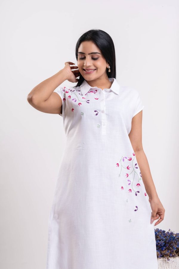 Floral Embroidered Maxi Dress - Image 5