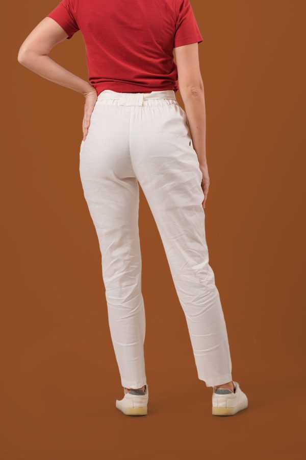 Waistband Tie-Up Pencil Cut Pant - Image 5