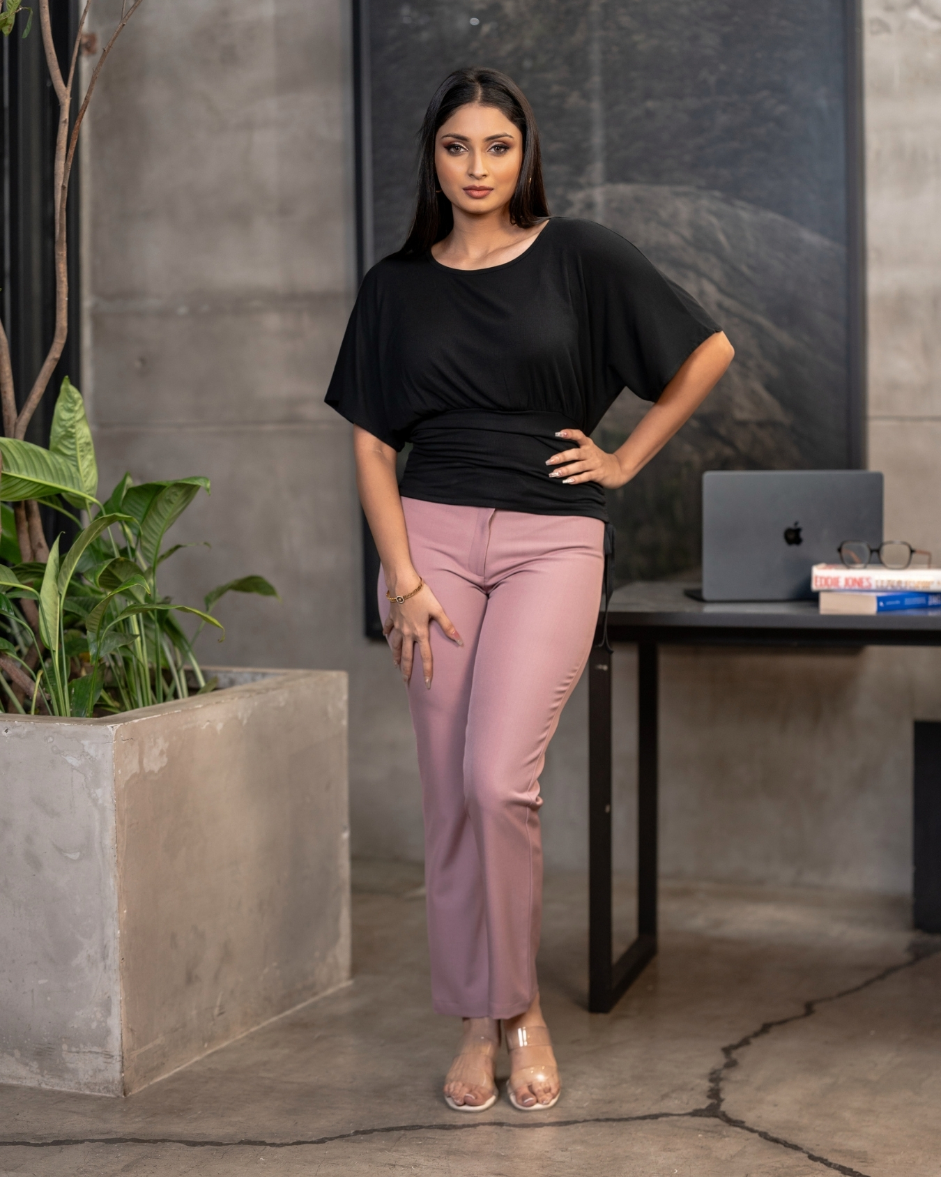 Maggie Sleeve Gathered Waist Detail Blouse - Image 3