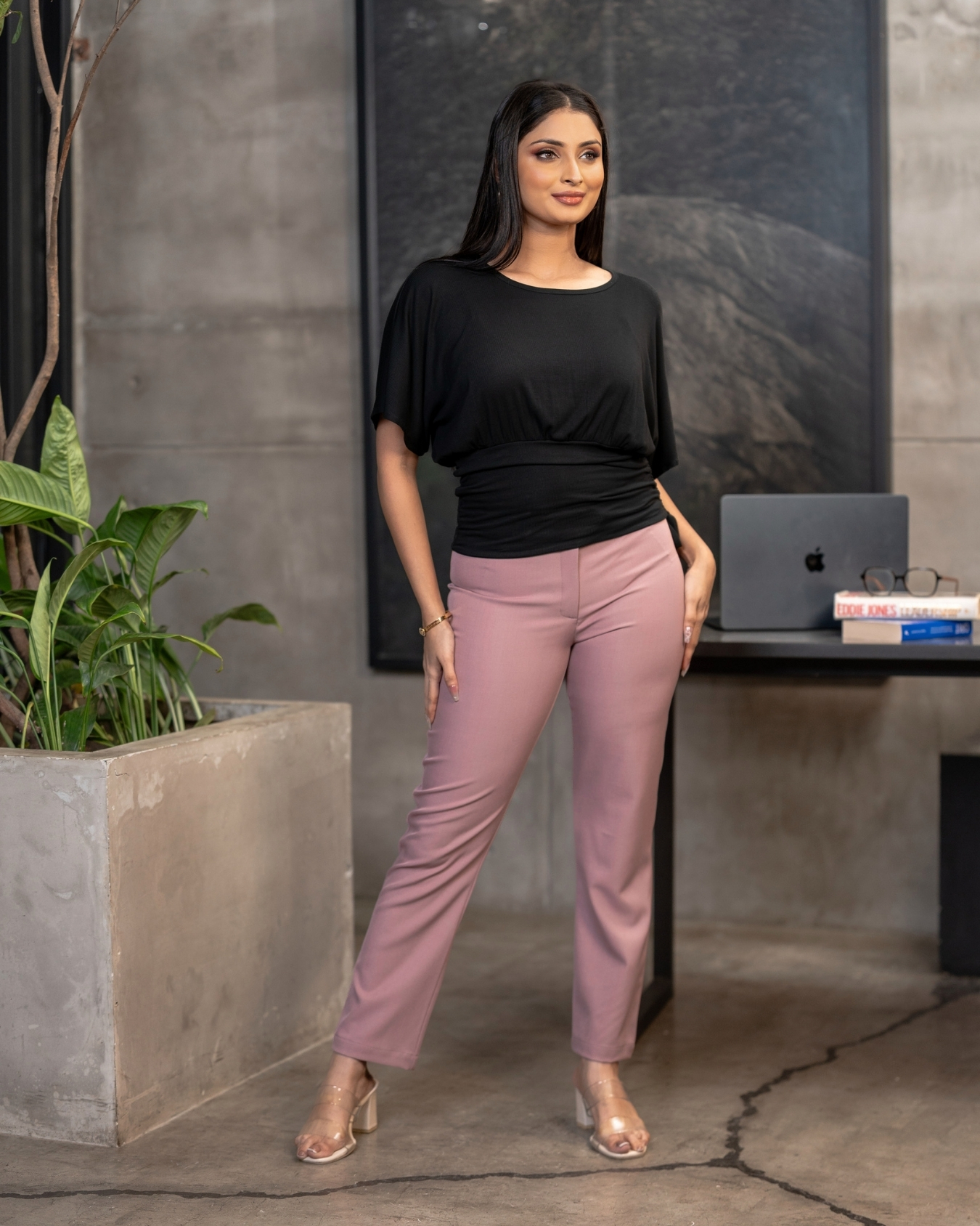 Maggie Sleeve Gathered Waist Detail Blouse - Image 4