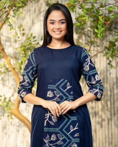 Floral Embroidery Detail Maxi Dress