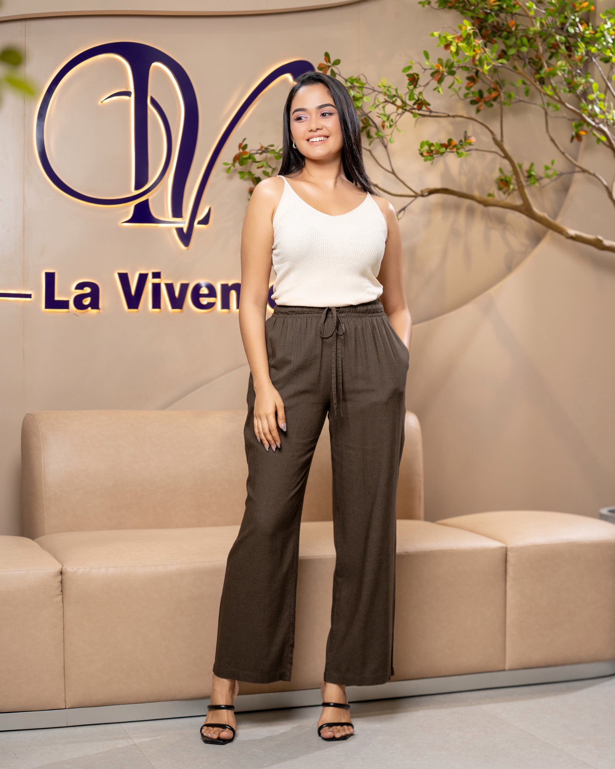 Wide Leg Linen Pant - Image 4