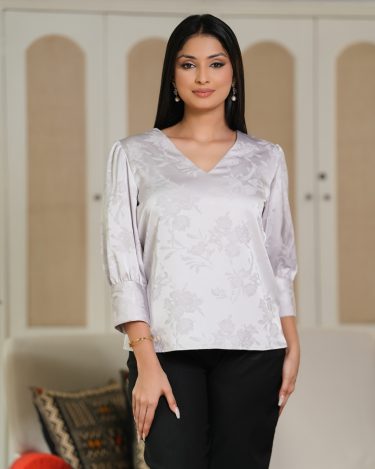 Floral  Puff Sleeve Blouse