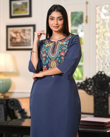 Embroidery Detailed Short Dress